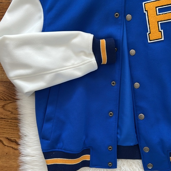 Zara man’s varsity jacket royal blue - Picture 3 of 9